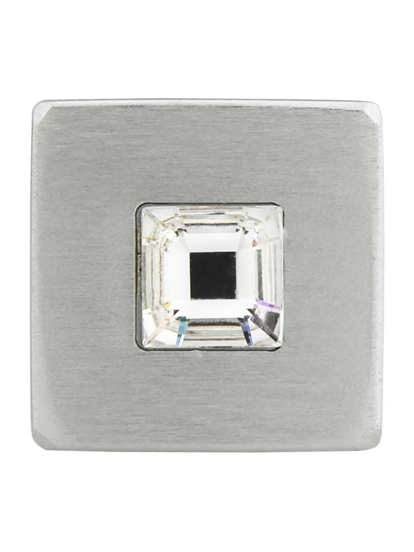 Legacy Centered Crystal Knob - 1" Square