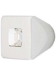 Legacy Centered Crystal Knob - 1 inch Square.