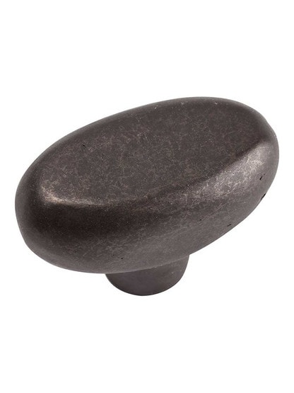 Alternate View 3 of Distressed Oval Knob - 1 inch x 1 3/4 inch.