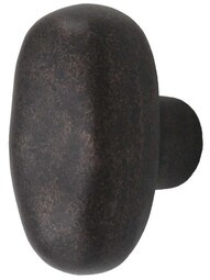 Distressed Oval Knob - 1" x 1 3/4"