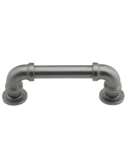 Steampunk Drawer Pull - 3 inch Center-to-Center in Graphite.