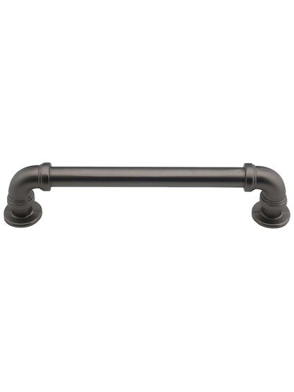 Steampunk Drawer Pull - 5 inch Center-to-Center in Graphite.