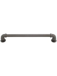 Steampunk Large Drawer Pull - 7 1/2 inch Center-to-Center in Graphite.
