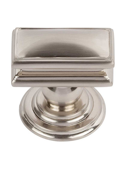 Alternate View of Campaign 1 1/2 inch Rectangular Cabinet Knob.