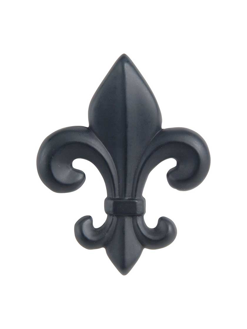Alternate View of Fleur de Lis Cabinet Knob.