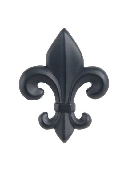 Alternate View of Fleur de Lis Cabinet Knob.