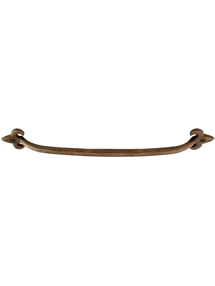 Alternate View 2 of Arched Handle Bronze Fleur-de-Lis 10-Inch Cabinet Pull.