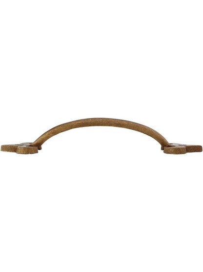 Alternate View of Arched Handle Bronze Fleur-de-Lis 6-Inch Cabinet Pull.