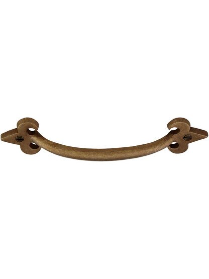 Alternate View 2 of Arched Handle Bronze Fleur-de-Lis 6-Inch Cabinet Pull.