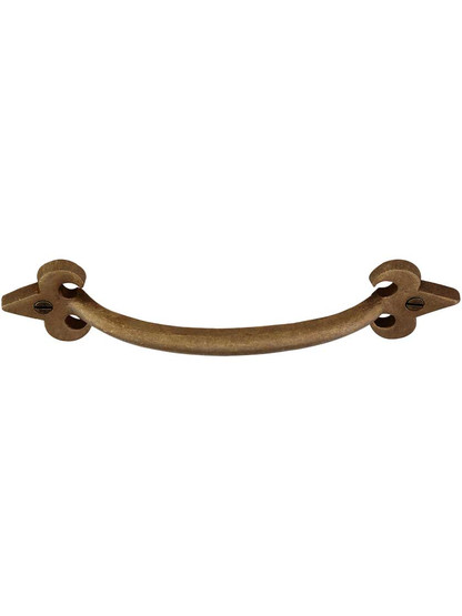 Arched Handle Bronze Fleur-de-Lis 6-Inch Cabinet Pull