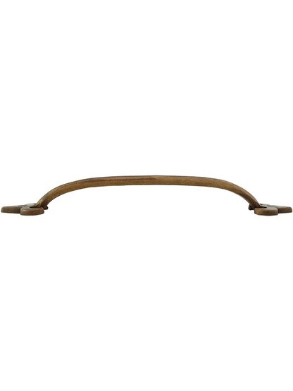 Alternate View of Arched Handle Bronze Fleur-de-Lis 8-Inch Cabinet Pull.
