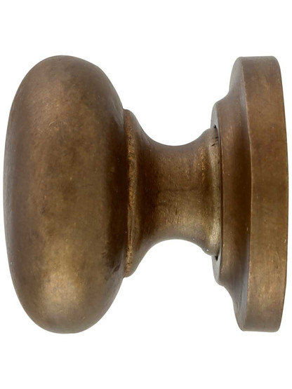 Alternate View of Classic Bronze 1 1/2-Inch Cabinet Knob with Rosette.