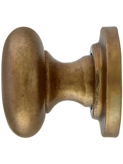 Alternate View of Classic Bronze 1 1/4-Inch Cabinet Knob with Rosette.