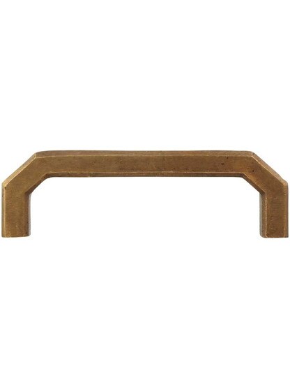 Alternate View of Angular Bronze Cabinet Pull 3 3/4-Inch Center-to-Center.