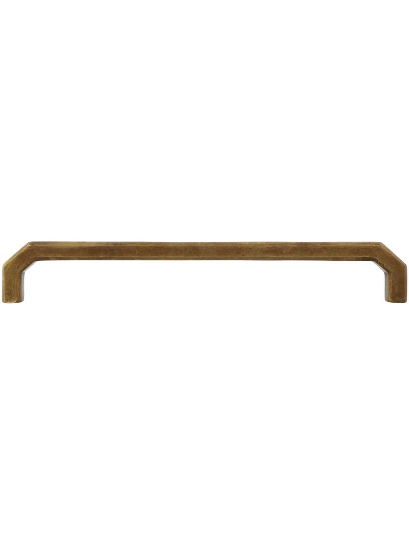 Alternate View of Angular Bronze Cabinet Pull 8-Inch Center-to-Center.
