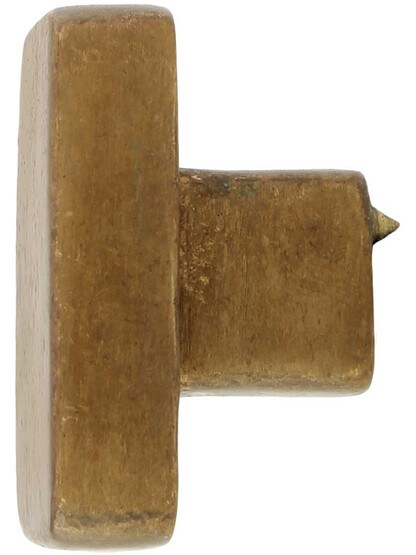 Alternate View of Bronze 1 1/2-Inch Square Cabinet Knob.