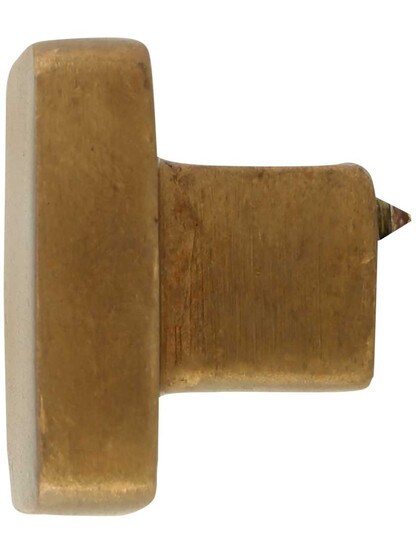 Alternate View of Bronze 1 1/4-Inch Square Cabinet Knob.