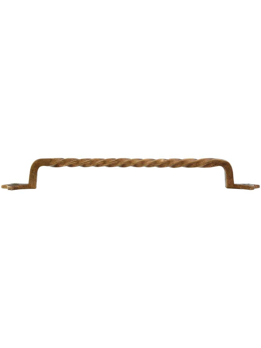 Alternate View of Twist Bronze 10-Inch Cabinet Pull.