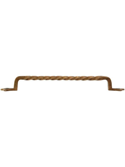 Alternate View of Twist Bronze 10-Inch Cabinet Pull.