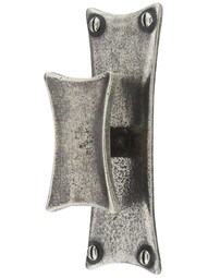 Hester Cabinet Knob with Rectangular Back Plate - 1 3/16" x 1 7/8"