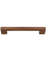 Aris Wood Cabinet Pull - 6 1/4 inch Center-to-Center in Walnut.