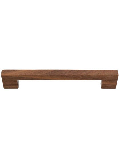 Aris Wood Cabinet Pull - 6 1/4 inch Center-to-Center in Walnut.