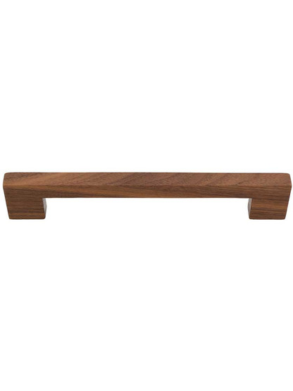 Aris Wood Cabinet Pull - 6 1/4 inch Center-to-Center in Walnut.