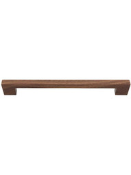 Aris Wood Cabinet Pull - 8 13/16 inch Center-to-Center in Walnut.
