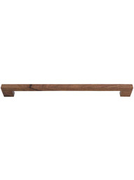 Aris Wood Cabinet Pull - 11 5/16 inch - Center-to-Center in Walnut.
