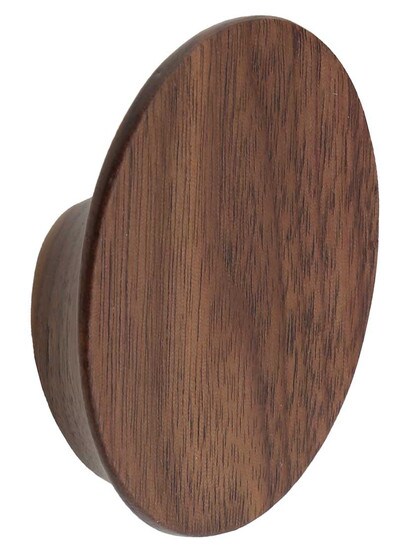 Caden Oval Wood Drawer Knob - 2 1/4 inch x 1 7/8 inch in Walnut.