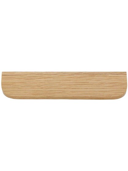 Savion Angled Wood Cabinet Pull - 6 1/4 inch Center-to-Center in Oak.