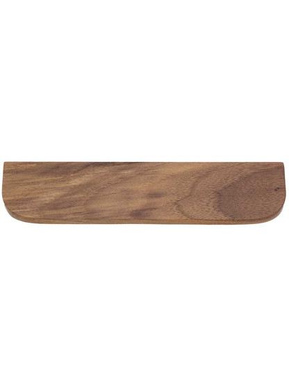 Savion Angled Wood Cabinet Pull - 6 1/4 inch Center-to-Center in Walnut.