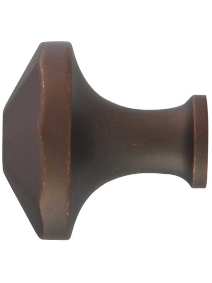 Alternate View of Facette Knob - 1 3/8-Inch Diameter in Satin Brass.