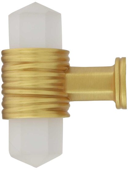 Alternate View of Chrysalis Frosted Glass T-Knob - 1 7/8 X 3/4-Inch.
