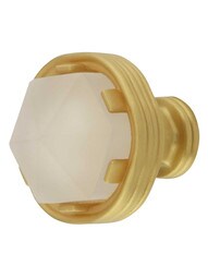 Chrysalis Frosted Glass Round Knob - 1 3/16-Inch Diameter