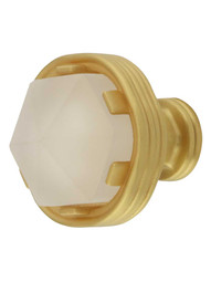 Chrysalis Frosted Glass Round Knob - 1 3/16-Inch Diameter.