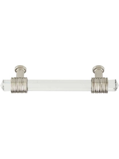 Alternate View 2 of Chrysalis Clear Glass Pull - 3 3/4-Inch Center-to-Center .