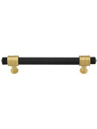 Chrysalis Black Glass Pull - 5 1/16-Inch Center-to-Center