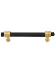 Chrysalis Black Glass Pull - 5 1/16-Inch Center-to-Center