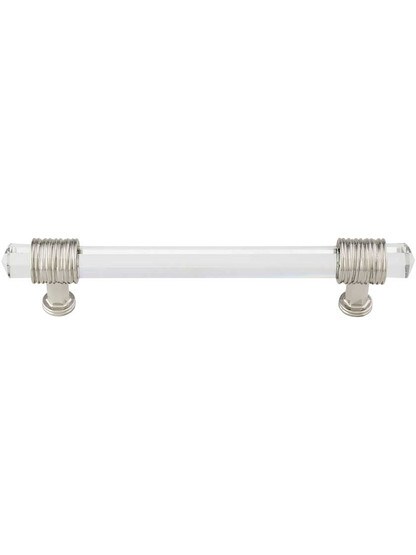 Chrysalis Clear Glass Pull - 5-Inch Center-to-Center.