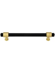 Chrysalis Black Glass Pull - 6 5/16-Inch Center-to-Center