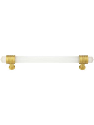 Chrysalis Frosted Glass Pull - 6 5/16-Inch Center-to-Center .