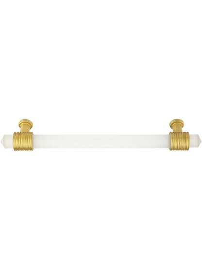 Alternate View 2 of Chrysalis Frosted Glass Pull - 6 5/16-Inch Center-to-Center .