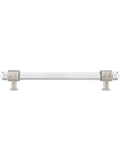 Alternate View of Chrysalis Clear Glass Pull - 6 5/16-Inch Center-to-Center .