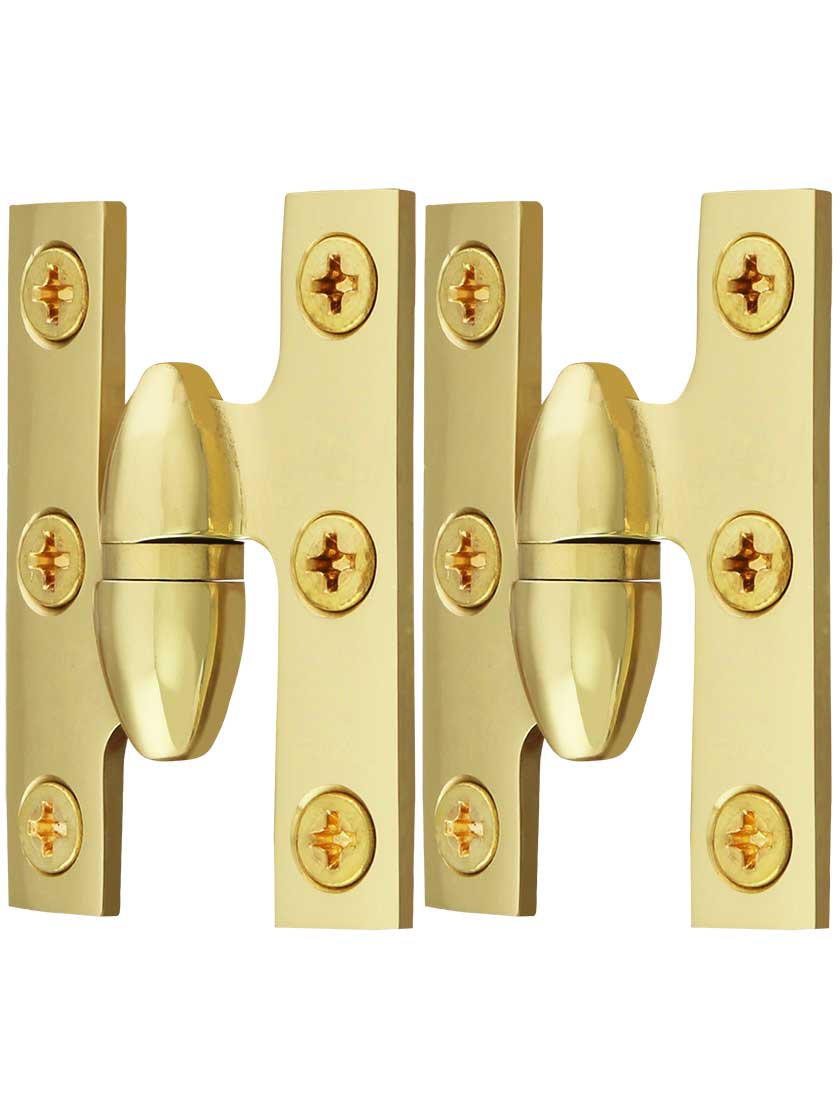 Alternate View of Pair of Premium Olive Knuckle Cabinet Hinges - 2 inch x 1 1/2 inch