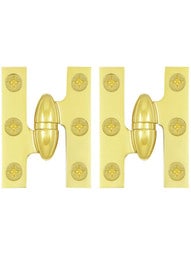 Pair of Premium Olive Knuckle Cabinet Hinges - 2" x 1 1/2"