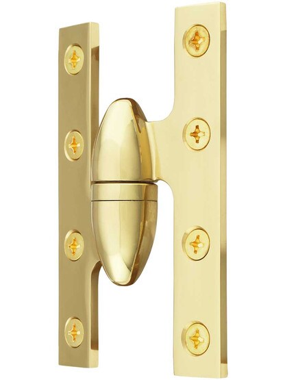 Alternate View of 5 inch x 3 1/4 inch Premium Olive Knuckle Hinge