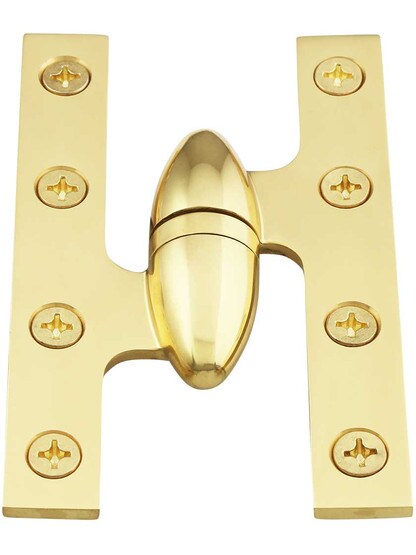 Alternate View 2 of 5 inch x 3 1/4 inch Premium Olive Knuckle Hinge