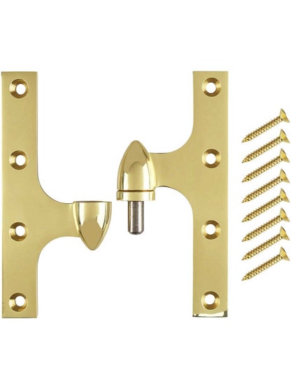 Alternate View 4 of 6 inch x 4 1/2 inch Premium Olive Knuckle Hinge
