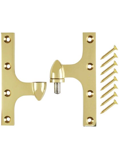 Alternate View 4 of 6 inch x 5 inch Premium Olive Knuckle Hinge